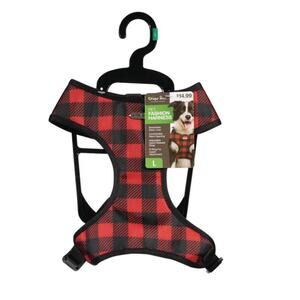 Unique Petz Chest Harnesses - Red & Black Christmas small cat dog